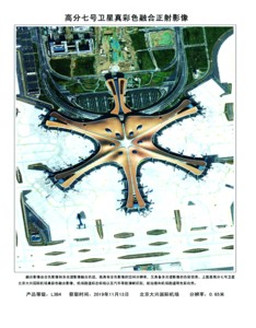 图为分辨率为0.65米的北京大兴机场影像。